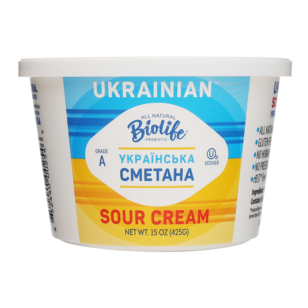 Sour Cream Ukrainskaya – 15 oz (425gr)